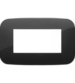 Serie Civili|Placca round 4m nero arké - vimar