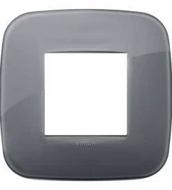 Serie Civili- Placca round 2m reflex grigio fumè - vimar