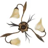 Illuminazione Per Interno-Onli Plafoniera 3 luci "alga" bronzo e14