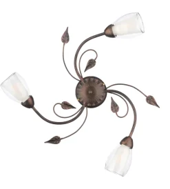Illuminazione Per Interno-Onli Plafoniera 3 luci "liliana" bronzo e14