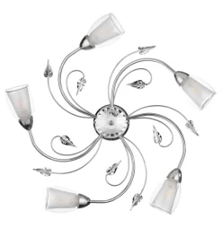 Onli Illuminazione Per Interno|Plafoniera 5 luci "liliana" cromo e14