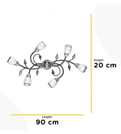 Illuminazione Per Interno-Onli Plafoniera 6 luci 