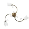 Onli Illuminazione Per Interno|Plafoniera 3 luci "odino" bronzo e14