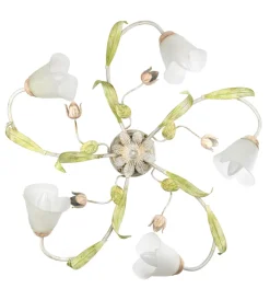 Plafoniera 5 luci "wilma" bianco e14 Illuminazione Per Interno