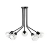 New Plafoniera a 5 luci "denver" nero, e14 Illuminazione Per Interno