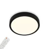 Illuminazione Per Interno|Plafoniera a led runa - led cct nero - d. 38 cm