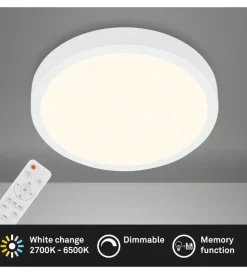 Discount Plafoniera a led runa - led cct bianco- d. 38 cm Illuminazione Per Interno