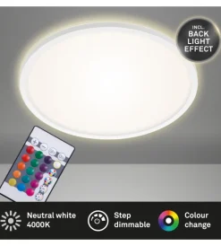 Hot Plafoniera a led slim- led rgb bianco - d. 42 cm Illuminazione Per Interno