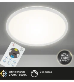Clearance Plafoniera a led slim- led cct bianco - d. 42 cm Illuminazione Per Interno