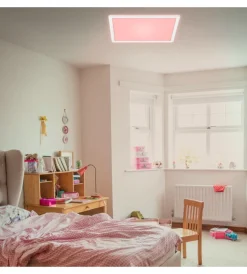 Illuminazione Per Interno- Plafoniera a led slim- led rgb bianco - 42x42 cm