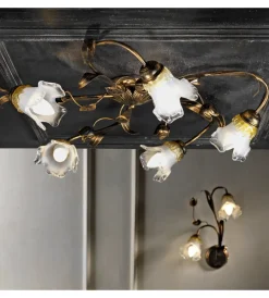 Illuminazione Per Interno-Onli Plafoniera "arianna" 5 luci bronzo, e14