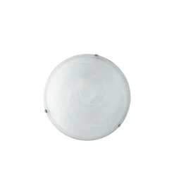 Illuminazione Per Interno|Plafoniera "duna" ø 30 cm in vetro bianco, 1x60 w
