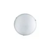 Illuminazione Per Interno|Plafoniera "duna" ø 40 cm in vetro bianco, 2x60 w