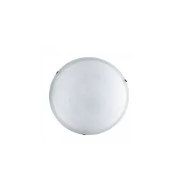 Illuminazione Per Interno|Plafoniera "duna" ø 40 cm in vetro bianco, 2x60 w