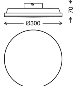 Illuminazione Per Interno- Plafoniera led ø 30 cm 1600 lm, 12 w