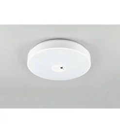 Hot Plafoniera led "aspetta" bianca con videocamera 6000k ø40 cm Illuminazione Per Interno
