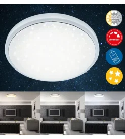 Illuminazione Per Interno|Plafoniera led "cielo stellato" con telecomando, 1920 lm