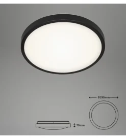 Illuminazione Per Interno- Plafoniera led con bordo nero ø 29 cm, 12 w