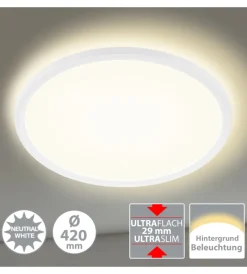 Illuminazione Per Interno- Plafoniera led con retroilluminazione ø 42cm, 3000 lm