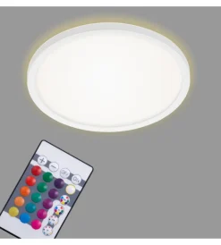 Illuminazione Per Interno|Plafoniera led con retroilluminazione con telecomando ø 29,3 cm, 1850 lm