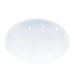 Illuminazione Per Interno-Eglo Plafoniera led da interno "pogliola-s" bianco effetto stellato 4000k 31 cm
