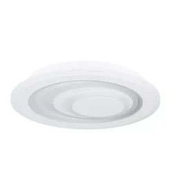 Illuminazione Per Interno-Eglo Plafoniera led da interno "palagiano" bianco 4000k 30cm