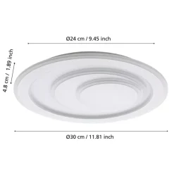 Illuminazione Per Interno-Eglo Plafoniera led da interno 