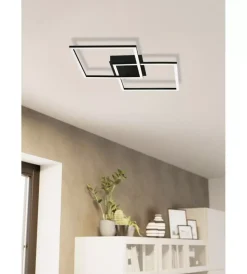 Eglo Illuminazione Per Interno|Plafoniera led da interno "palmaves" nero 3000-6500k