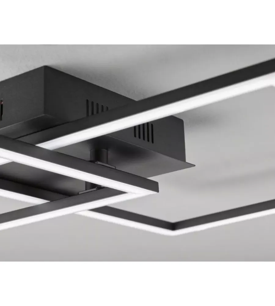 Eglo Illuminazione Per Interno|Plafoniera led da interno "palmaves" nero 3000-6500k