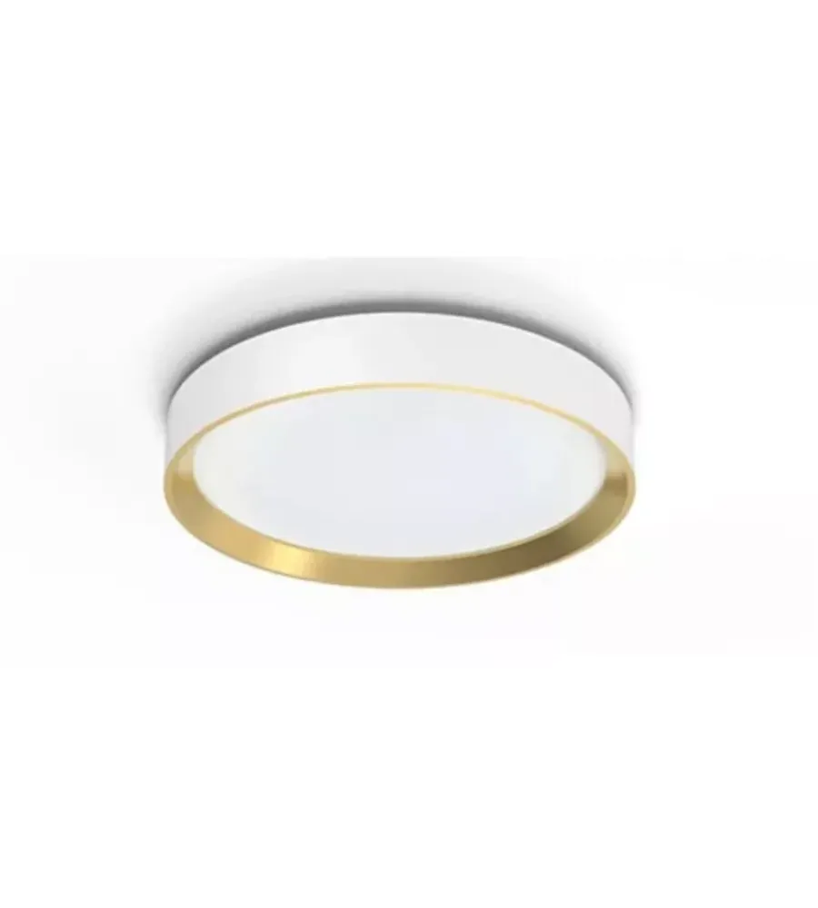 Illuminazione Per Interno-Philips Plafoniera led da interno "hanno" bianca e oro 4000k