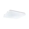 Illuminazione Per Interno-Eglo Plafoniera led da interno "frania-s" bianco quadrata effetto stellato 4000k 33x33cm
