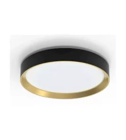 Outlet Plafoniera led da interno "hanno" nero e oro 4000k Illuminazione Per Interno