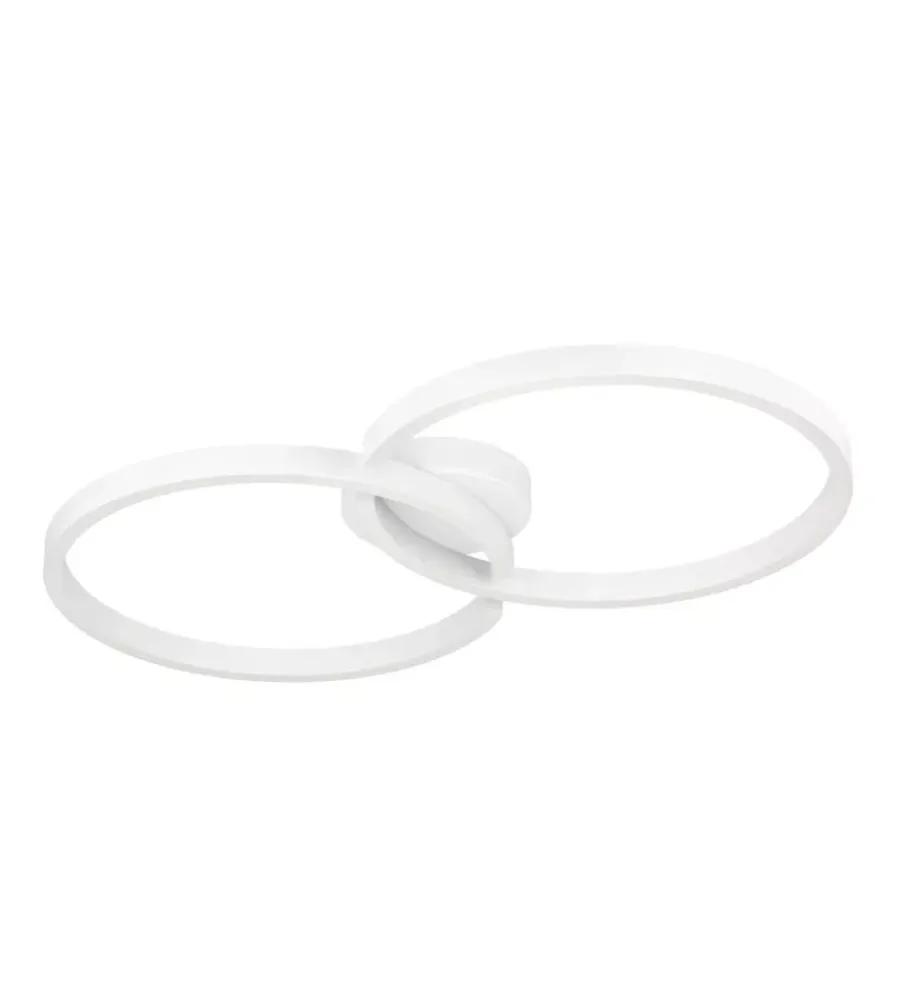 Illuminazione Per Interno-Eglo Plafoniera led da interno "amandolo" bianco 2700-6500k