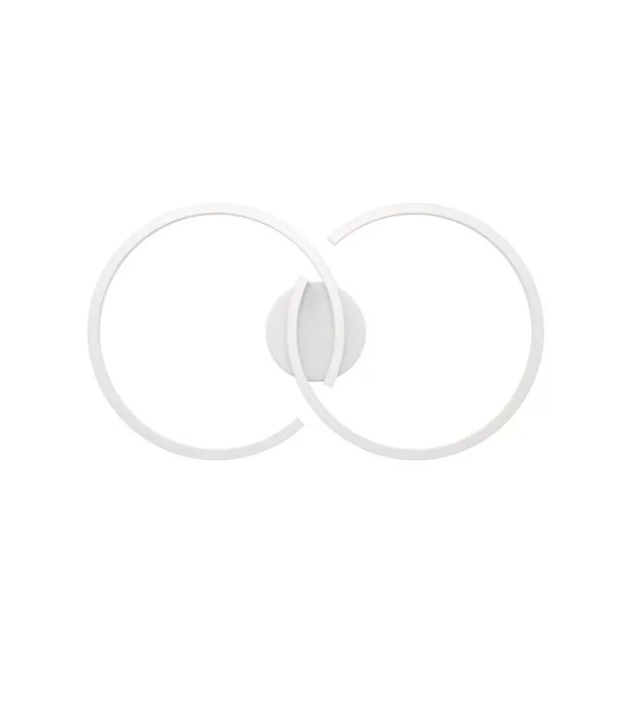 Illuminazione Per Interno-Eglo Plafoniera led da interno "amandolo" bianco 2700-6500k