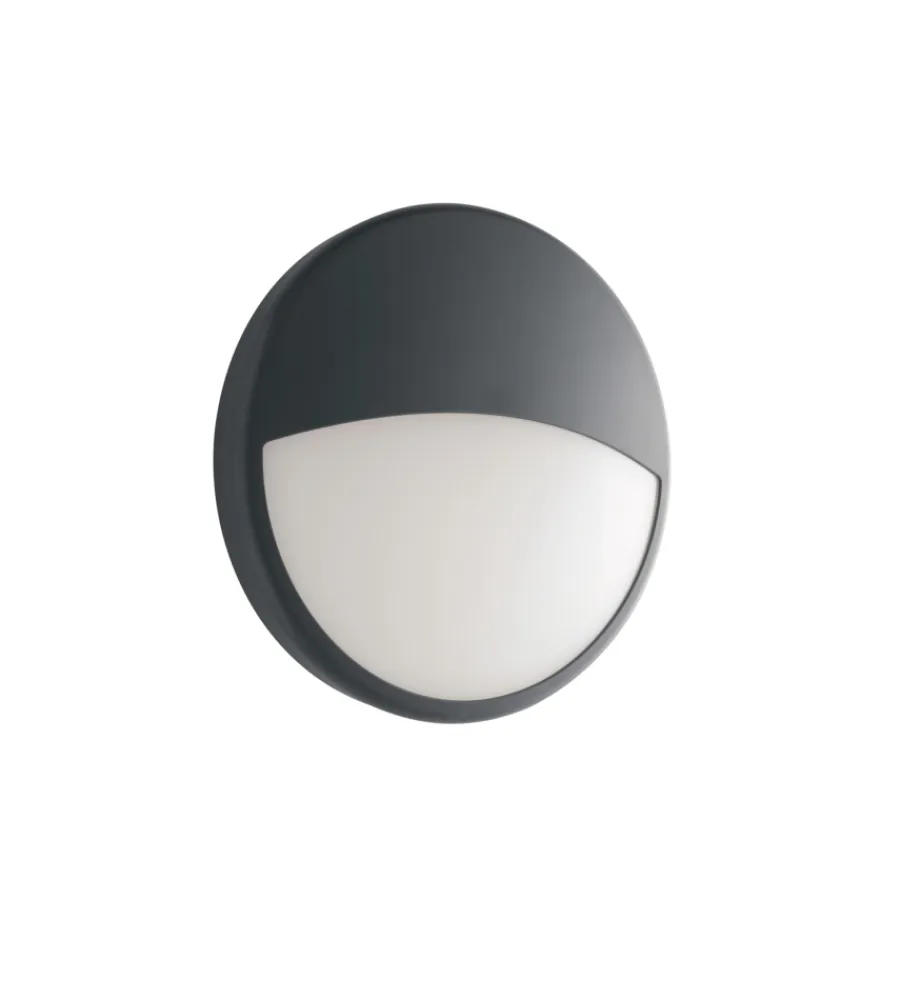 Illuminazione Per Esterno- Plafoniera led "ever" antracite 1600 lm, ø 30 cm