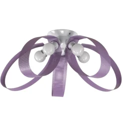 Onli Illuminazione Per Interno|Plafoniera "mila" in metallo malva, e14