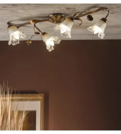 Onli Illuminazione Per Interno|Plafoniera "arianna" 4 luci, e14