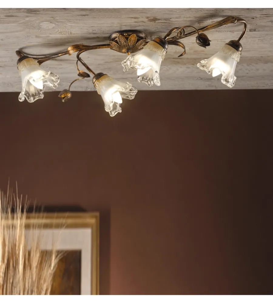 Onli Illuminazione Per Interno|Plafoniera "arianna" 4 luci, e14
