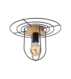 Onli Illuminazione Per Interno|Plafoniera "cesare" in metallo nero 1 luce, e27
