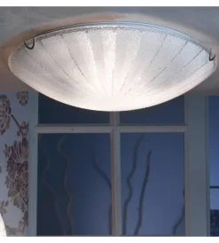 Onli Illuminazione Per Interno|Plafoniera "crux" vetro diametro 40 cm, e27