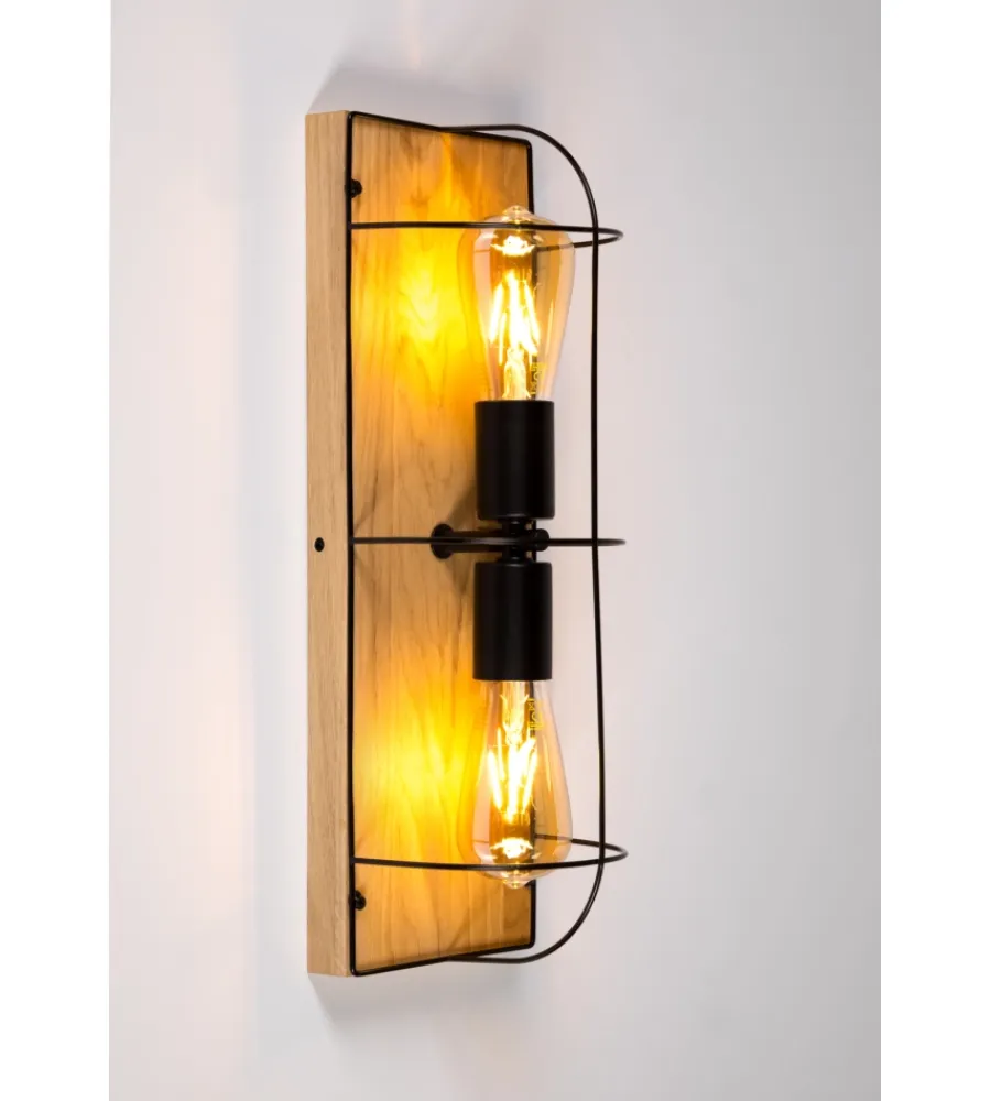 Illuminazione Per Interno-Onli Plafoniera "pescatore" rovere 2 luci e27