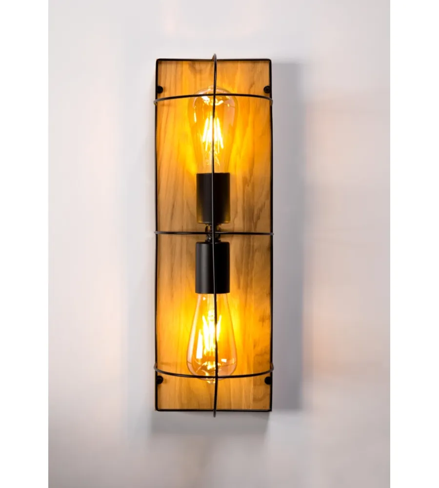 Illuminazione Per Interno-Onli Plafoniera "pescatore" rovere 2 luci e27