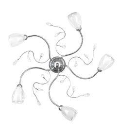 Outlet Plafoniera "sharon" 5 luci, e14 Illuminazione Per Interno