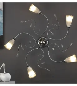 Outlet Plafoniera "sharon" 5 luci, e14 Illuminazione Per Interno