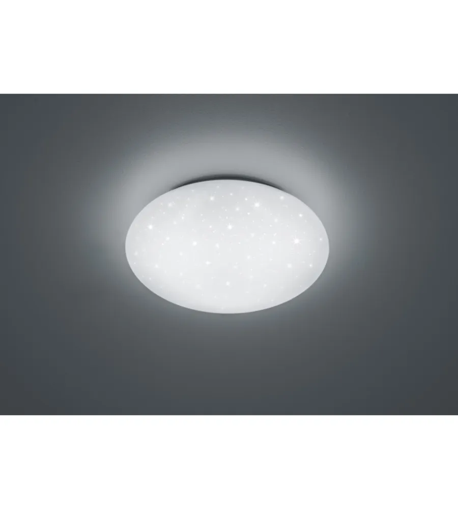 Illuminazione Per Interno|Plafoniera "putz" effetto starlight bianco 15w 1500lm 4000k