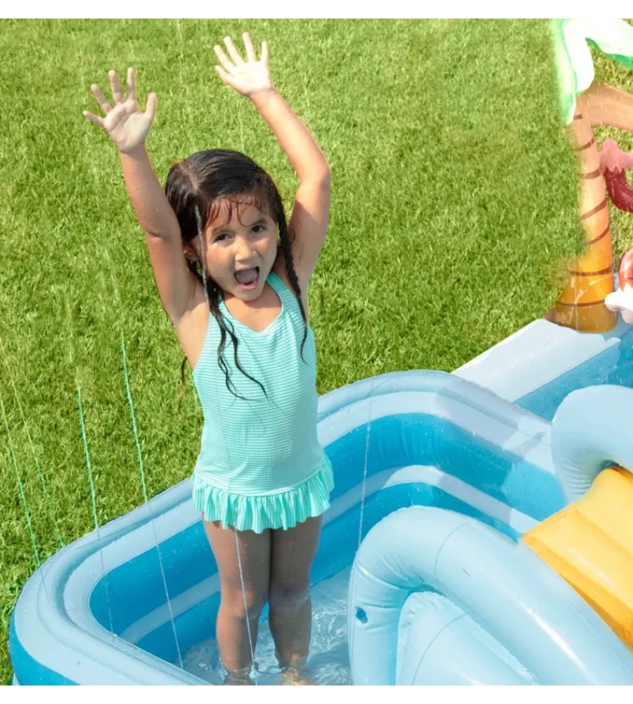 Piscine-Intex Playcenter gonfiabile "jungle" 244x198x71 cm i.3 - cod. 57161np