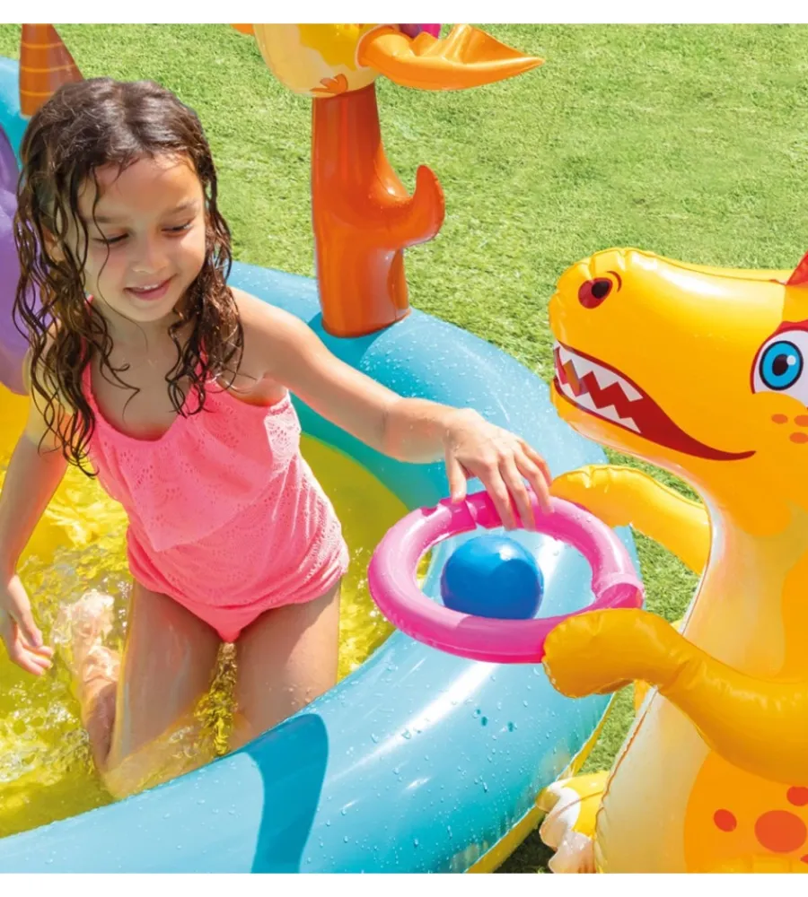 New Playcenter gonfiabile "dinosauri" cm 302x229x112 i.3 - cod. 57135np Piscine
