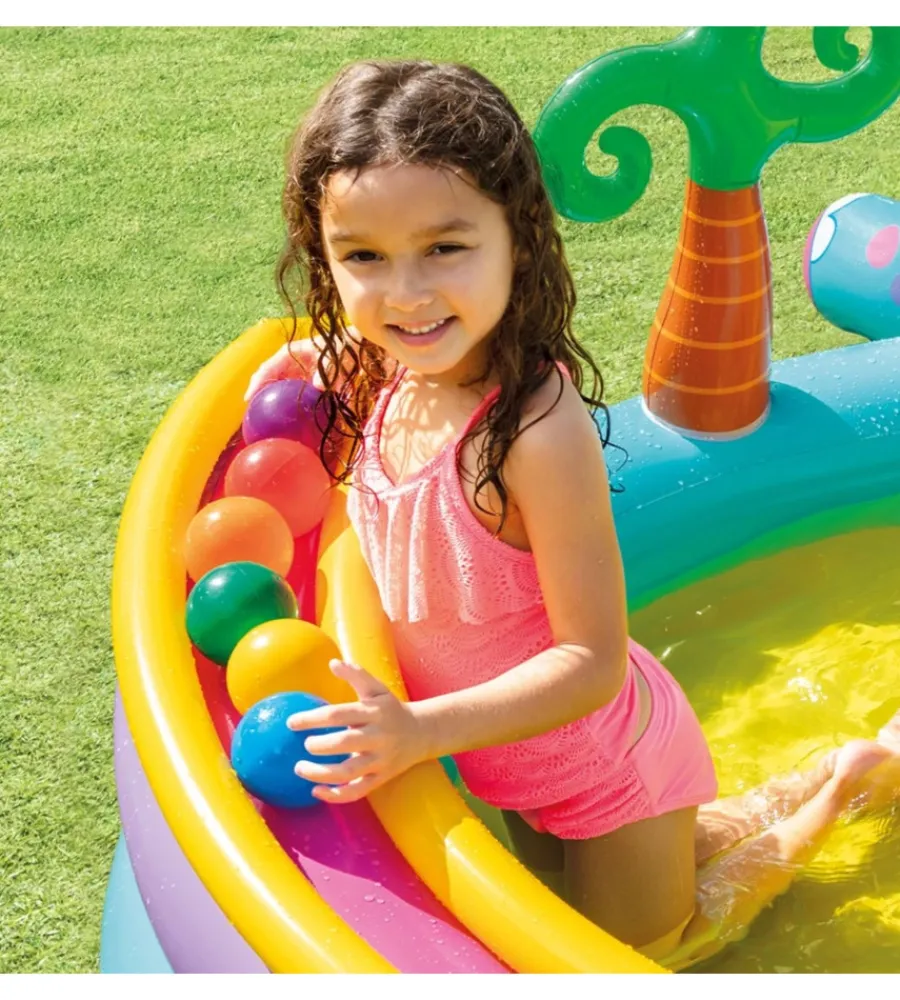 New Playcenter gonfiabile "dinosauri" cm 302x229x112 i.3 - cod. 57135np Piscine