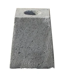 Reti, Recizioni E Cancelli Per Giardino- Plinto da esterno per recinzione con foro di diametro 8 cm, 25x25x30 cm