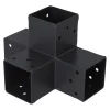 New Plug-in connettore giunto 7x7 angolo 90° antracite con 4 connessioni Ferramenta Per Esterno